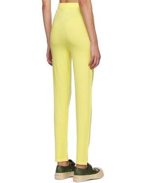 Studio Nicholson High-Rise Tailored Tights - Yellow