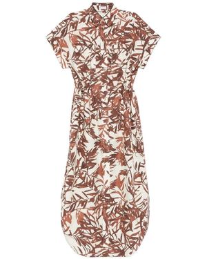 Brunello Cucinelli Printed Maxi Dress - Pink