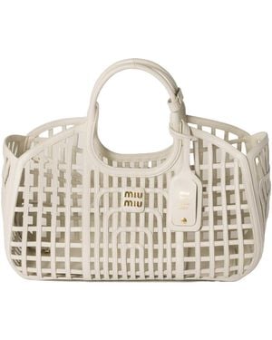Miu Miu Leather Basket - Metallic
