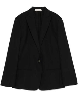 Alberta Ferretti Single-Breasted Blazer - Black
