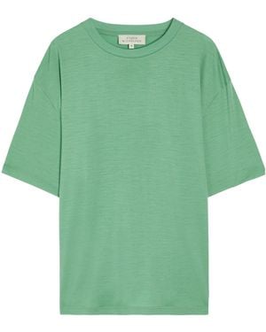 Studio Nicholson Wool Oversized-Fit T-Shirt - Green