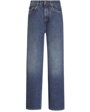 Dolce & Gabbana 5-Pocket Loose Fit Jeans - Blue