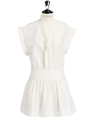 Dior Iviera Short Flared Dress - White