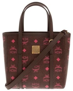MCM Toni Double-Handle Shoulder Bag - Brown