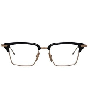Thom Browne Eyewear Rectangular Frame Glasses - White