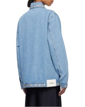Coperni Studded Denim Jacket - Blue