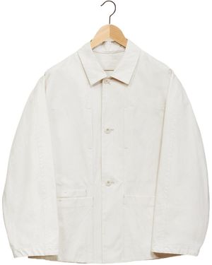 Lemaire Straight Hem Shirt Jacket - White