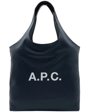 A.P.C. Ninon Tote Bag - Blue