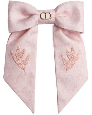 Dior Bow Hair Clip - Pink