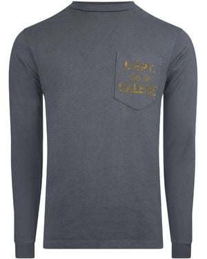 GALLERY DEPT. Pocket Graphicprint Longsleeve Tshirt - Blue
