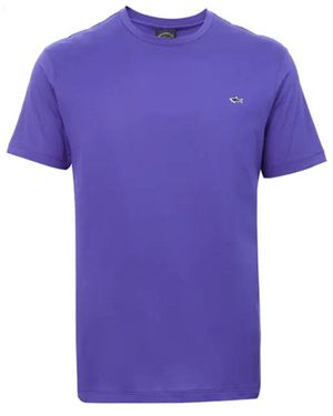 Paul & Shark Logo Details T-Shirt - Purple