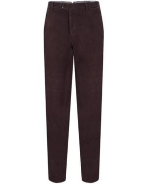 Brunello Cucinelli Casual Trousers With Belt Loops - Purple