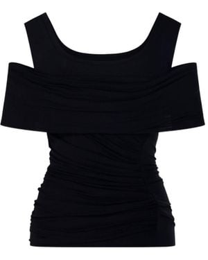 Isabel Marant Off-Shoulder Top - Black