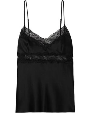 Nili Lotan Felicie Lace-Detail Top - Black