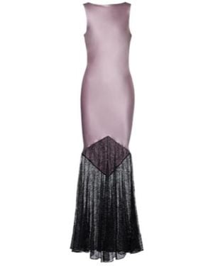 Nina Ricci Silk-Blend Gown - Purple
