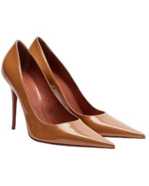 AMINA MUADDI Patent Leather High Heels - Brown