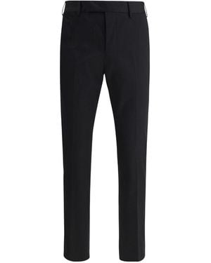 Pt Pantaloni Pt Torino Rope Slim-Fit Trousers - Black