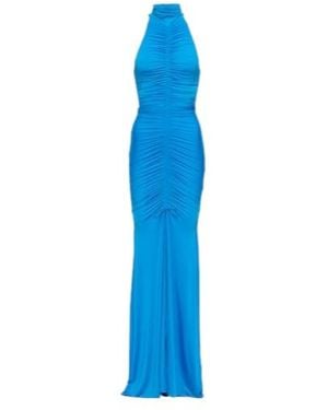 Alex Perry Lark Ruched Gown - Blue