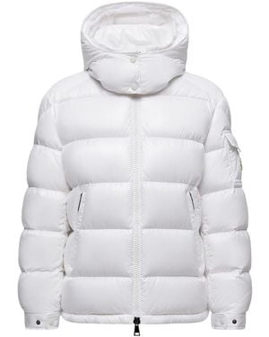 Moncler Maire Hooded Short Down Jacket - Gray