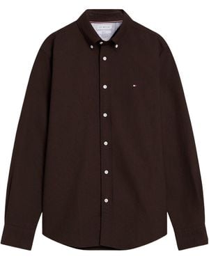 Tommy Hilfiger Solid Colour Shirt - Brown