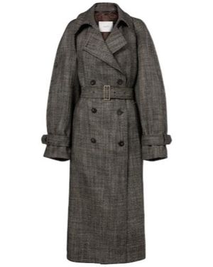 JOSEPH Double-Breasted Spruce Coat - Grey