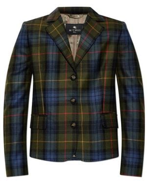 Etro Long-Sleeved Casual Jacket - Green