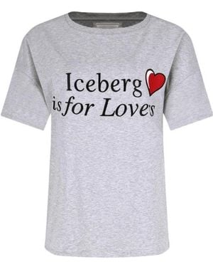 Iceberg Print T-Shirt - Grey