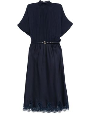 ERMANNO FIRENZE Short Sleeve Dress - Blue