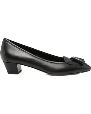 Aeyde Valentine Tassel-Detail Leather Pumps - Black