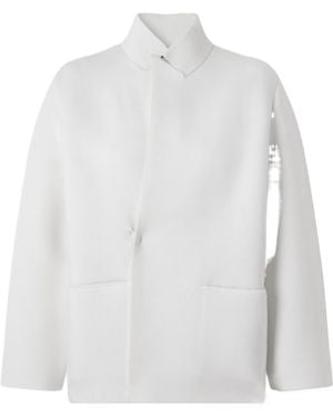 Tom Ford Double-Breasted Cashmere-Blend Blazer - White