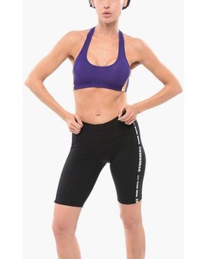 DSquared² Icon Logo-Band Sports Bra - Blue