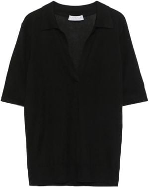 Gabriela Hearst Frank Polo Top - Black