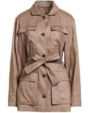 Brunello Cucinelli Belted Jacket - Brown