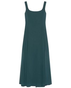 Marella Fit-And-Flare Georgette Dress - Green