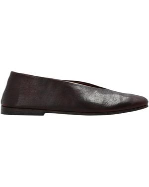 Marsèll Leather Ballet Flats - Brown