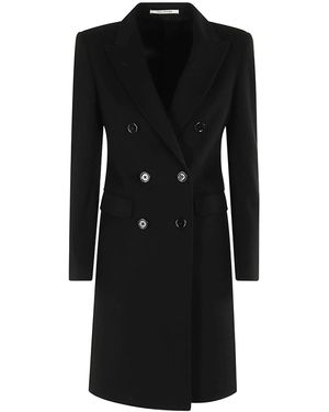 Tagliatore Long-Sleeved Coat - Black