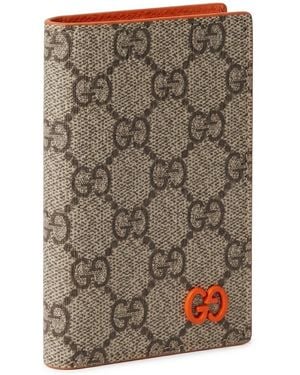 Gucci Gg Supreme Logo Cardholder - Grey