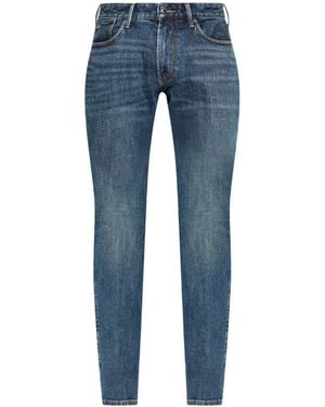 Emporio Armani Slim-Fit Five-Pocket Jeans - Blue