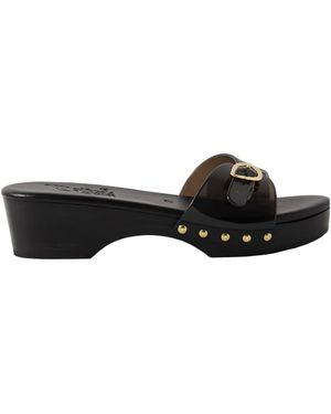 Ancient Greek Sandals Jelly Studded Pvc Clogs - Black
