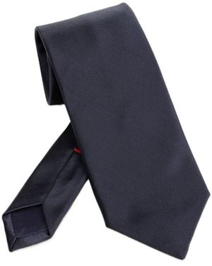 Al Duca d'Aosta Pointed-Tip Tie - Blue