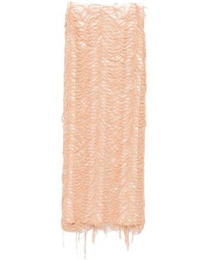 Séfr Fringe Detail Skirt - Pink