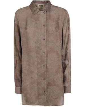 Uma Wang Long-Sleeve Casual Jacket - Brown