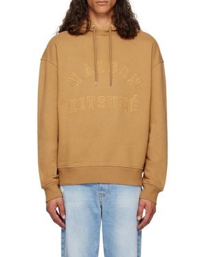 Maison Kitsuné Logo Hooded Jumper - Multicolour