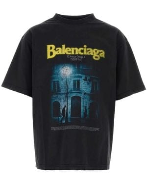 Balenciaga Crew-Neck T-Shirt - Black