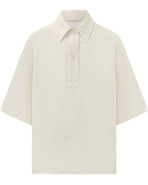 Studio Nicholson Toulon Half-Placket Shirt - White
