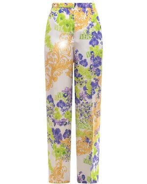 Versace Baroque Trousers - White