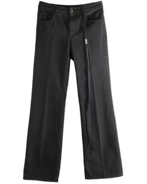 Ann Demeulemeester 5-Pocket Straight Leg Pants - Black