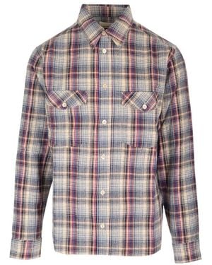 Isabel Marant Checked Long-Sleeved Shirt - Multicolour