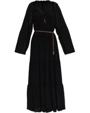MICHAEL Michael Kors Chain-Detail Maxi Dress - Black