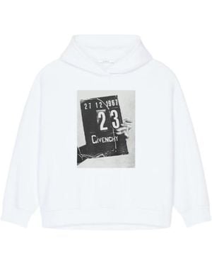 Givenchy Clapperboard Printed Hoodie - White